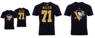 Majestic Men's Evgeni Malkin Pittsburgh Penguins Authentic Stack Name & Number T-Shirt